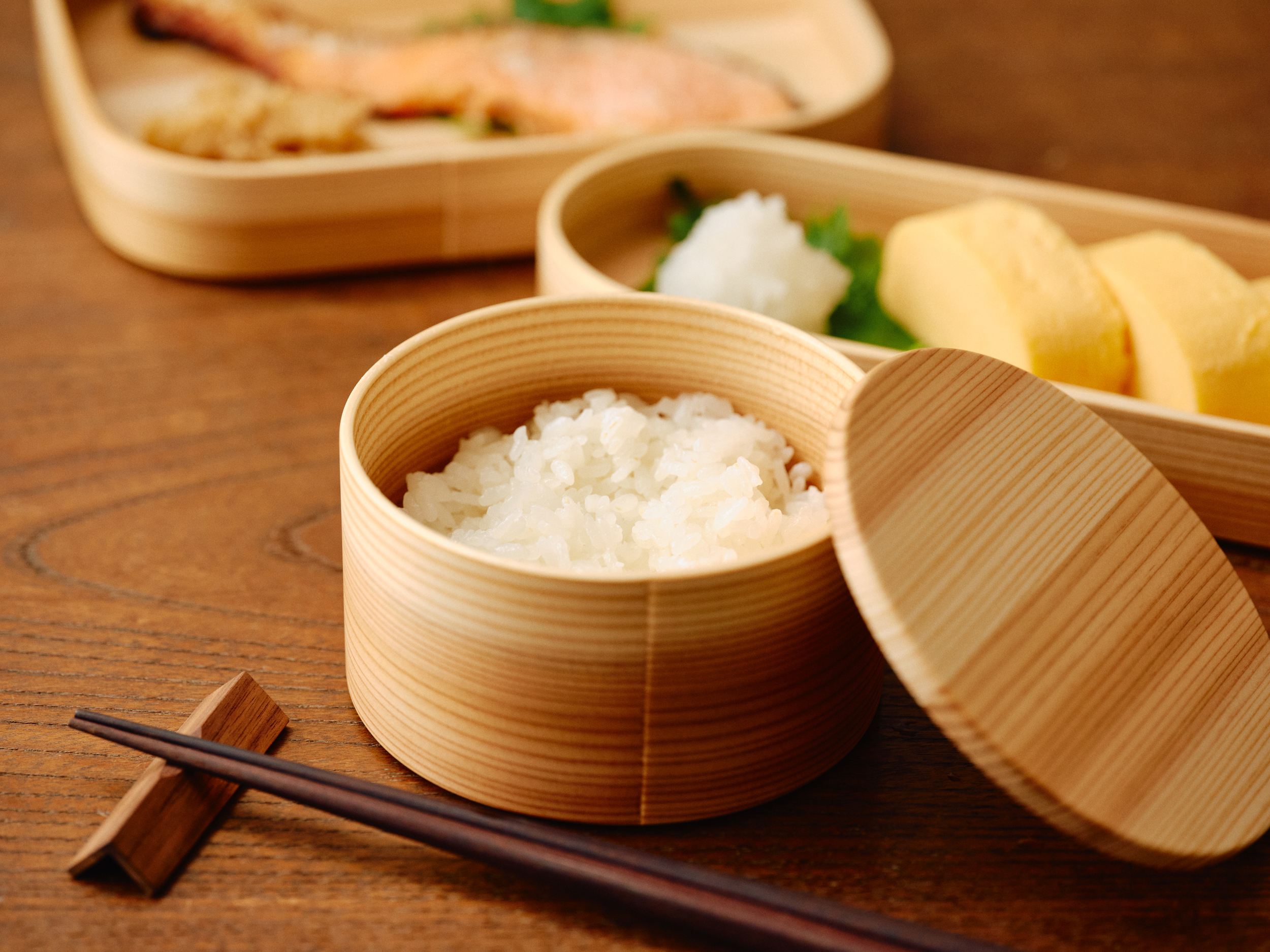 Blanc Paの重箱に詰めた料理と汁椀